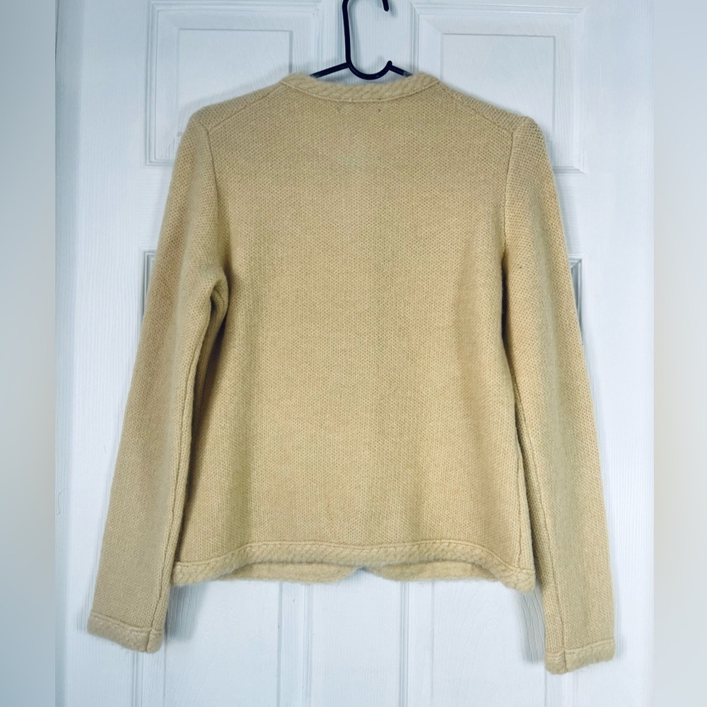 J. Crew Tan Textured Cardigan Sweater Size XS - Picture 3 of 8